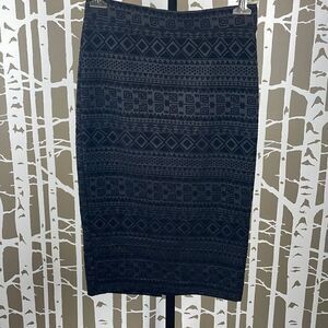 Velvet Burnout Pencil Skirt size M